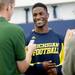 Michigan defensive back Blake Countess smiles as he answers questions during a press conference at the Al Glick Fieldhouse on Monday, August 5, 2013. Melanie Maxwell | AnnArbor.com